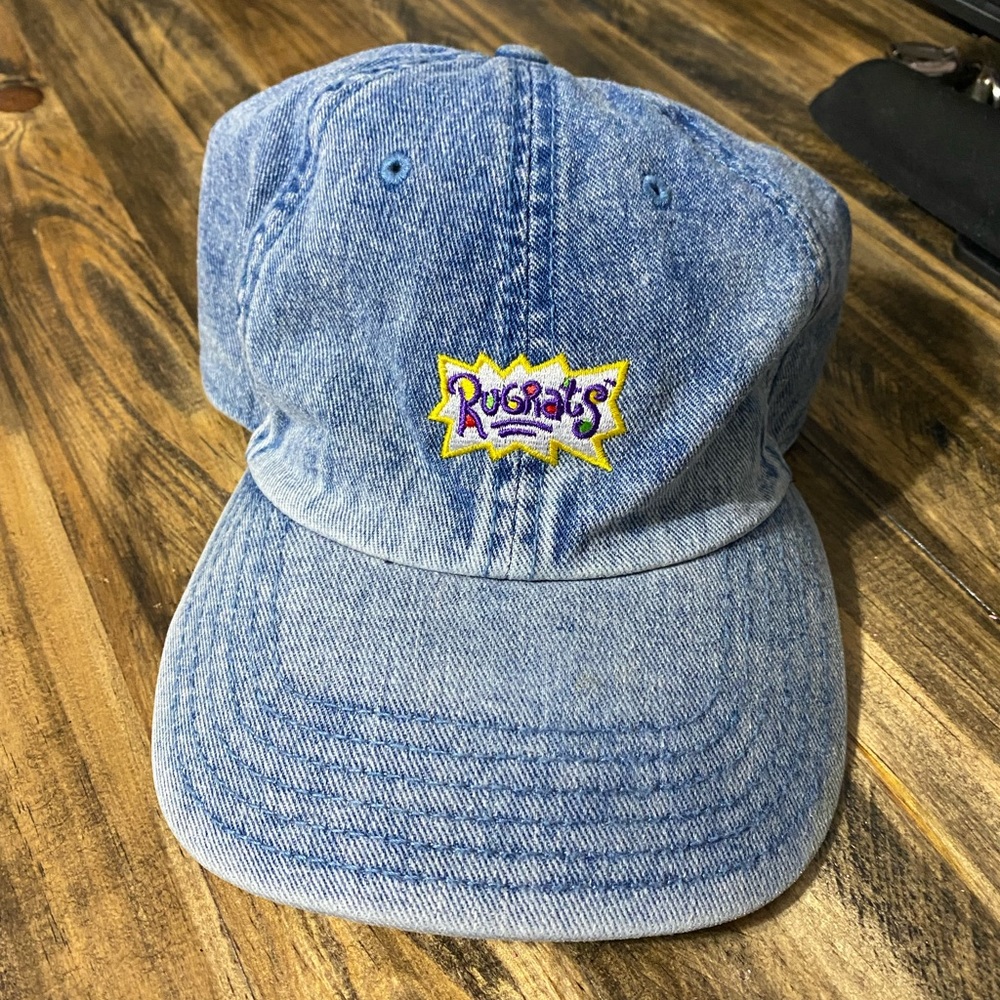 Rugrats Denim Hat Spencers 2017 Nickelodeon Acid Light Wash Jean Strap
